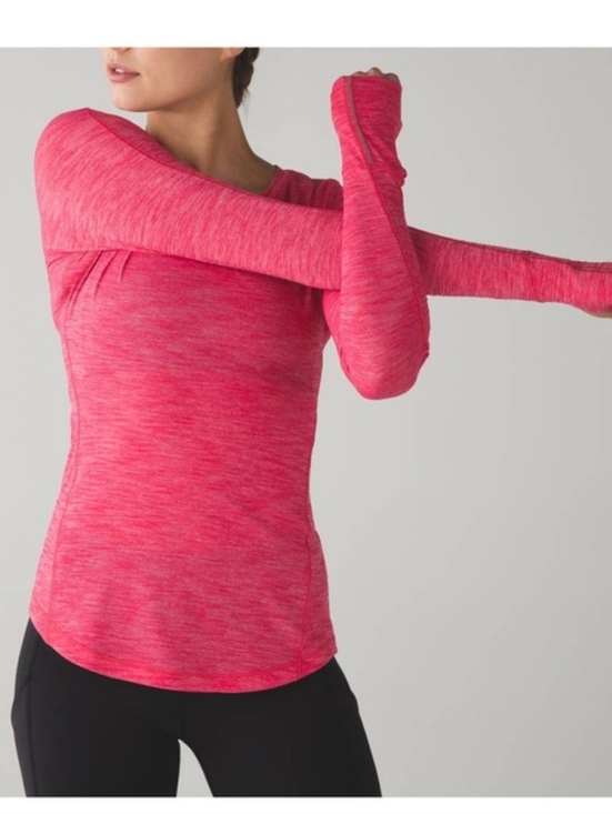lululemon athletica Tops - Lululemon Swiftly Tech Long Sleeve Top – Neon Pink